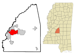 Location in Rankin County, Mississippi