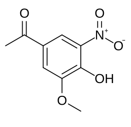 Structuurformule van Nitroapocynine