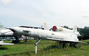 ロシアのモニノ空軍博物館に置かれたTu-141「ストリーシュ」