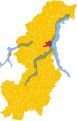 Collocatio finium municipii in Provincia Novocomensi.