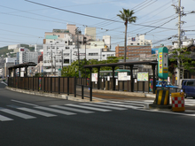 Nagasaki Electric Tramway station 30 Dejima.png