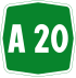 Autostrada A20 shield}}