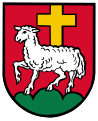 Agnello passante (stemma di Bad Kreuzen, Austria)