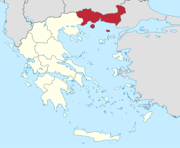 Macedonia Orientale e Tracia – Localizzazione