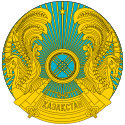 Coat of arms of Kazakhstan.