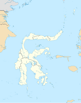 Map showing the location of Taman Nasional Wakatobi