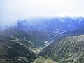 La vallée et le village d'Arinsal depuis le pic de Coma Pedrosa