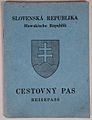 Pasaporte eslovaco expedido entre 1939 y 1945 por la República Eslovaca.