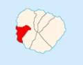 Map of La Gomera showing Valle Gran Rey