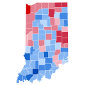 1856 United States Presidential Election in Indiana by County