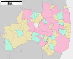 福島県立会津高等学校の位置（福島県内）