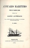 Annuario Marittimo, Titelblatt (1865)