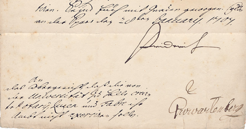 File:Friedrich I. Order Gegenzeichnung Kolb-von-Wartenberg an Obergericht Frankfurt O. 1707 (Detail).PNG