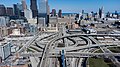 Image 28Aerial photo of the Jane Byrne Interchange (2022) after reconstruction; it initially opened in the 1960s. (from Chicago)