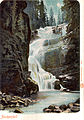 English: Kamienczyk Waterfall (old postcard) Polski: Wodospad Kamienczyka (stara pocztówka)