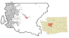 King County Washington Incorporated and Unincorporated areas Riverbend Highlighted.svg