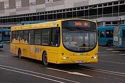 Trentbarton Skylink bus in Derby bus station.