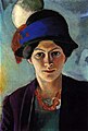 Dona do artista con chapeu (1909)