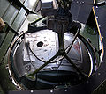 Ball turret viewed from the interior of the fuselage