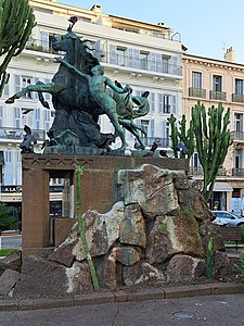 Cannes, square Mérimée, Course libre à Rome, ou La Reprise du vainqueur(1927).