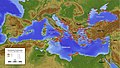 Image 2Map of Phoenician (yellow labels) and Greek (red labels) colonies around 8th to 6th century BC (with German legend) (from Phoenicia)