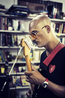 Jeet Thayil at Goobe's Book Republic, Bangalore.