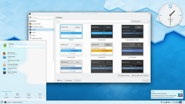 Buroblêd fan KDE 4.0 op GNU/Linux