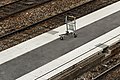 Caddie de gare ou aérogare pour transport de valises.