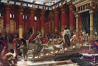 Edward Poynter, The visit of the Queen of Sheba to King Solomon, 1890