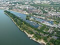 Hafen Köln-Mülheim aus der Luft (Juli 2010)