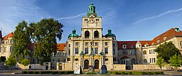 Panoramazicht van het museum