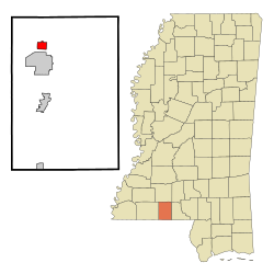 Location of Summit, Mississippi