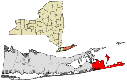 Location in Suffolk County