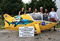 L'équipe du Scubster menée par Stéphane Belgrand Rousson lors des 11e championnats du monde de sous-marin à propulsion musculaire.