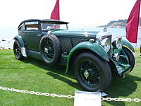 1930 Gurney Nutting Sportsman Coupé, often believed to be the car that raced the Blue Train; in fact delivered to Barnato weeks after the race. Photo from 2009 Concours.