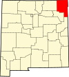 State map highlighting Union County