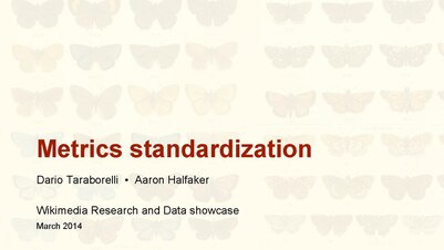 Metrics standardization and Editor Engagement Vital Signs (03/2014)