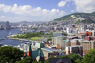 View of Nagasaki seen from Glover Garden, 2014