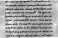 Un esempio di scrittura corsiva di Niccolò Niccoli (ante 1437)