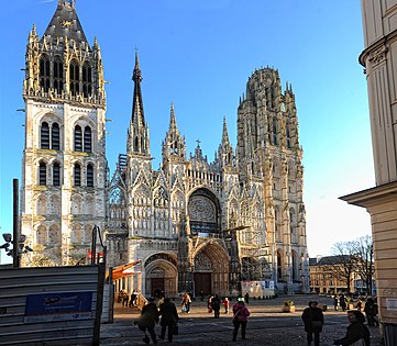 Fachada oeste da Catedral de Rouen