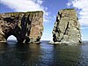 Percé Rock in its present form with one arch