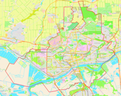 Mapa konturowa Rostowa nad Donem, blisko centrum po prawej na dole znajduje się punkt z opisem „Rostów nad Donem”