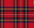 Image 65The Royal Stewart tartan. It is also the personal tartan of Queen Elizabeth II Tartan is used in clothing, such as skirts and scarves, and has also appeared on tins of Scottish shortbread. (from Culture of the United Kingdom)