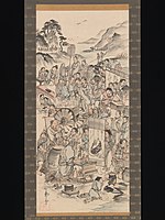 Drinking Festival of the Eight Immortals, late 18th century, Japan.