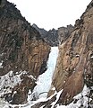 Les chutes de Koryong en hiver.