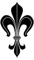 Stylized Lily used in heraldry