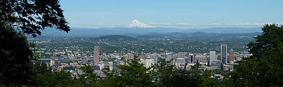 View looking east from Pittock Mansion