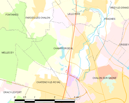 Champforgeuil – Mappa