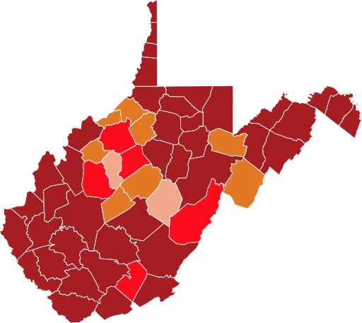 File:COVID-19 In West Virginia County Map.svg