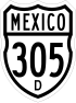 Federal Highway 305D shield